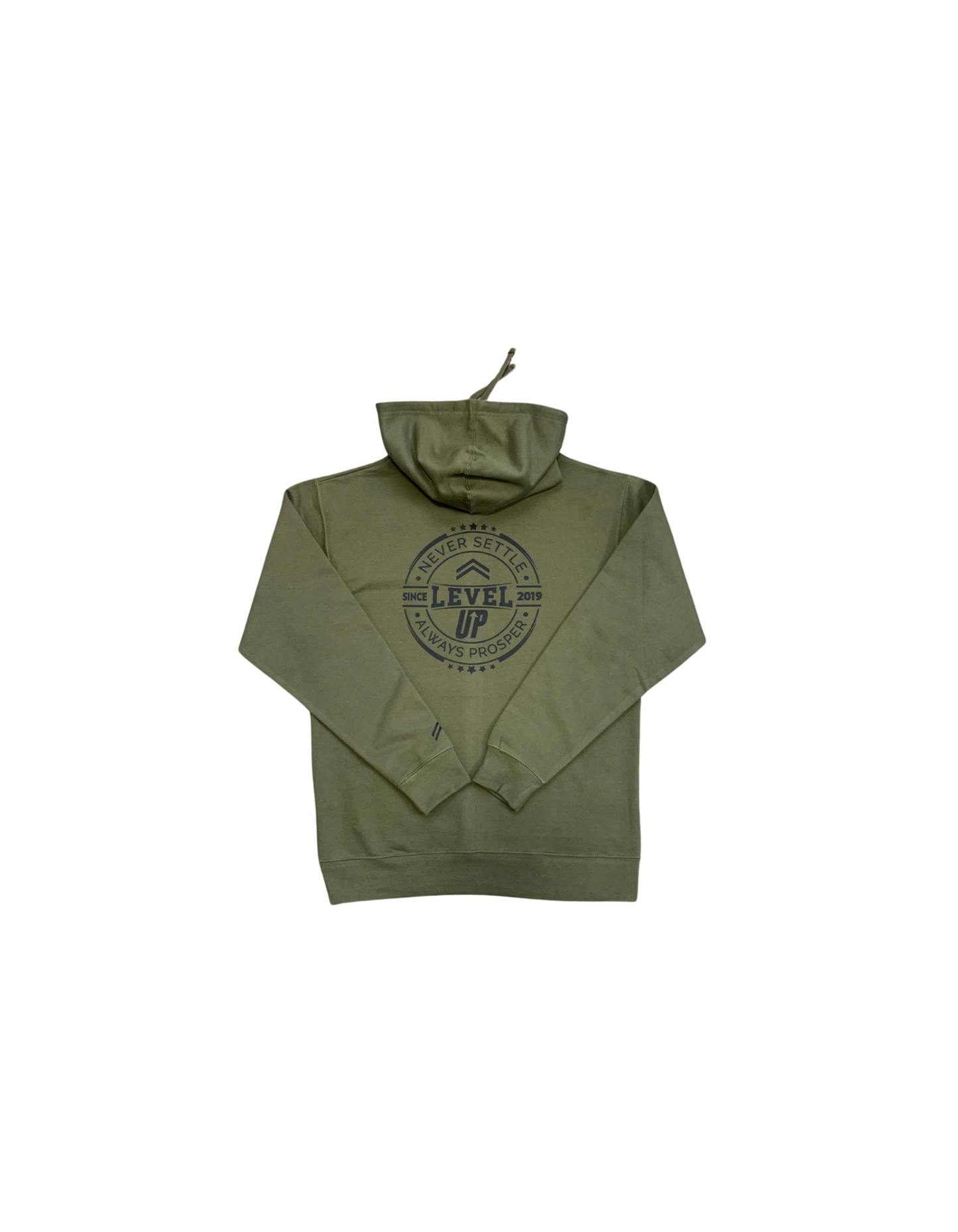 Level Up logo hoodie army green