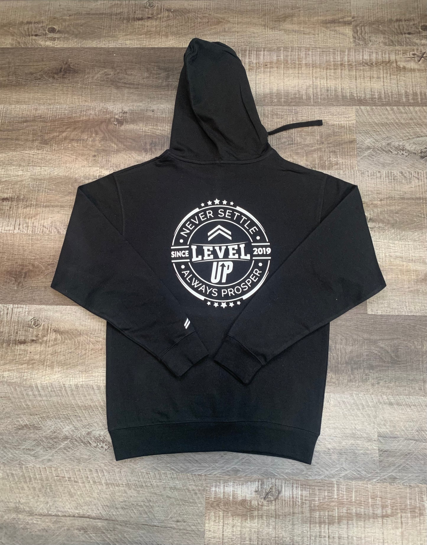 Level Up logo hoodie black