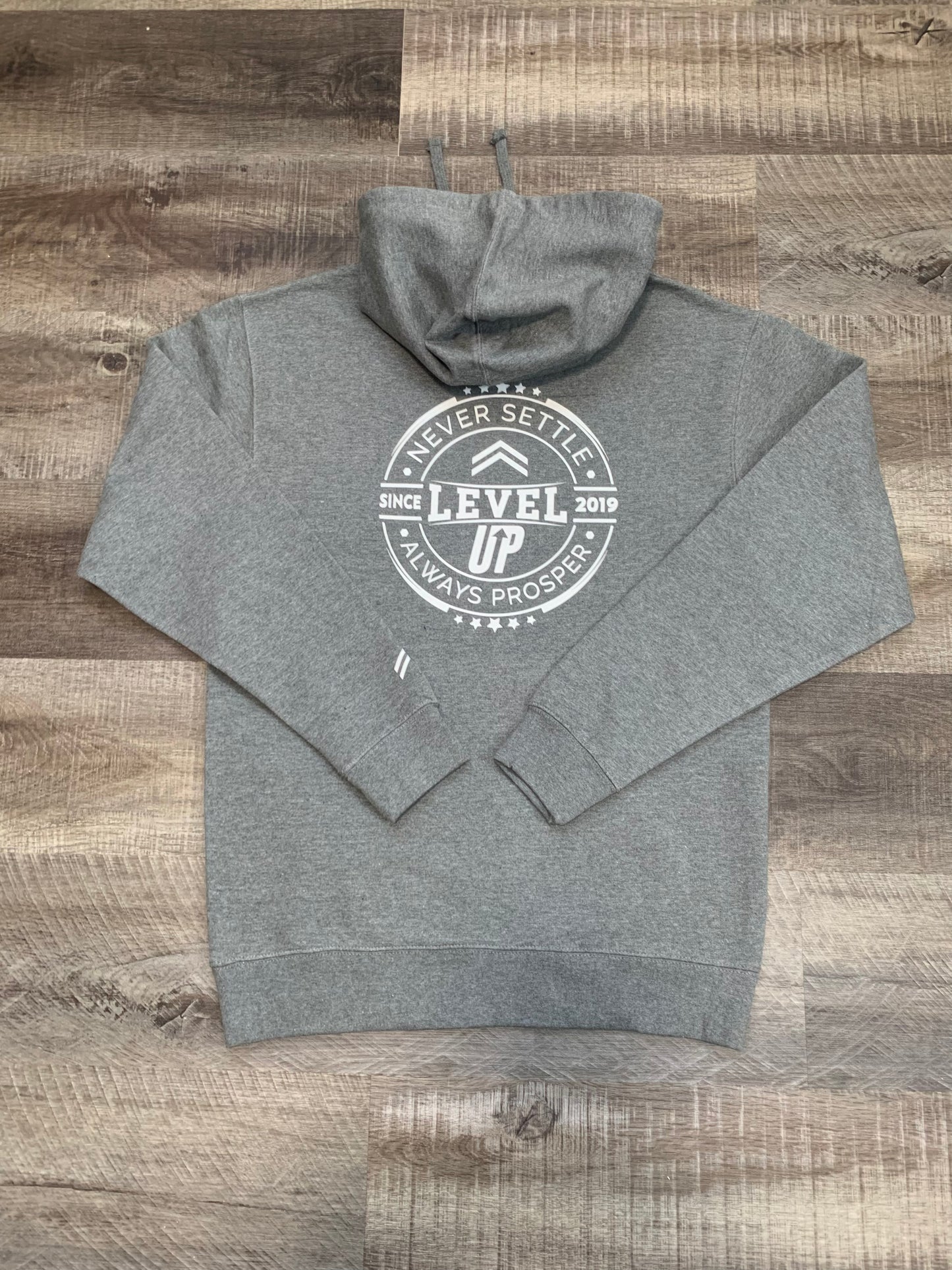 Level Up logo hoodie grey